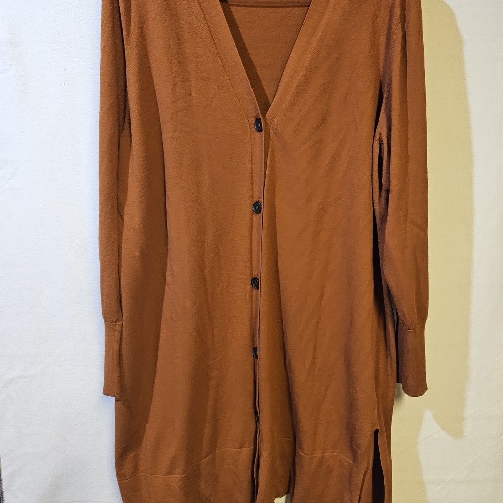 Lark & Ro Terracotta Cardigan